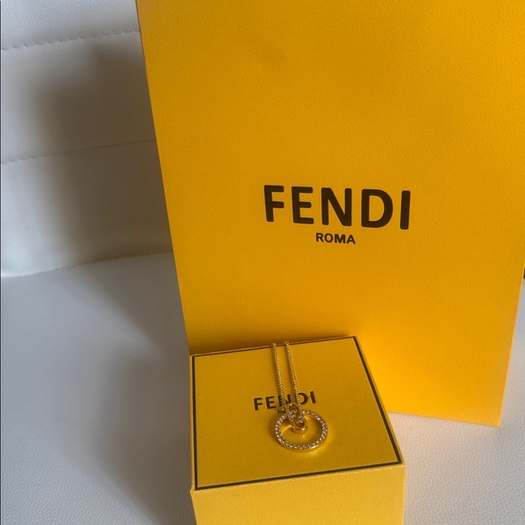 Gold and Silver Circle Pendant Necklace - Picture 1 of 14